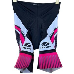 Voler Cycling Biking Shorts Mens Size XS Black Red Compression Padded Workout